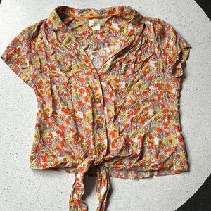 Maeve by Anthropologie citrus shirt